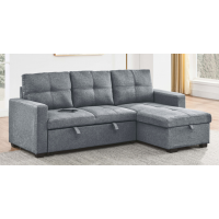 TT 1247 Pull-Out Storage Reversible Sofa Sectional Grey 